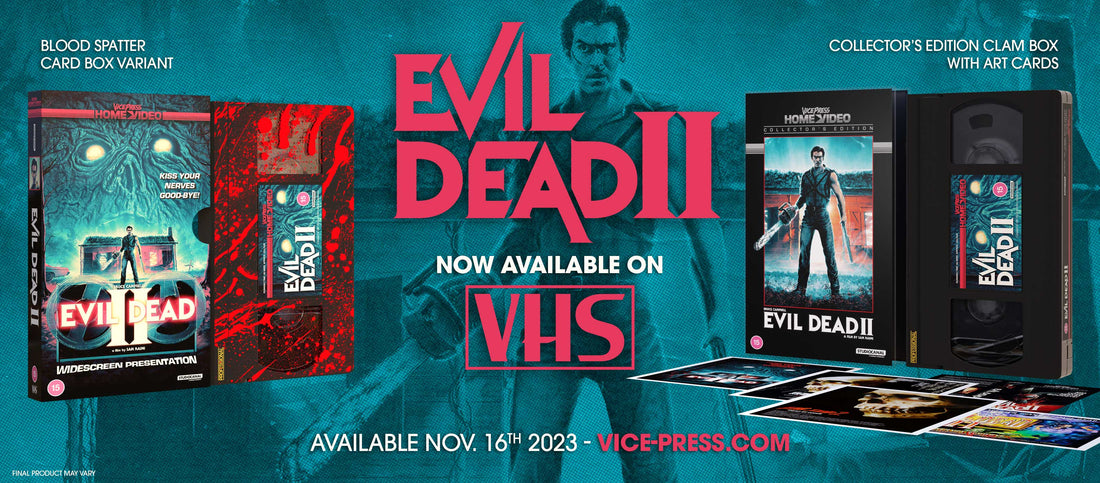 Evil Dead II Vice Press Home Video VHS