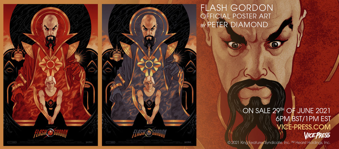 flash gordon alternative movie poster by peter diamond