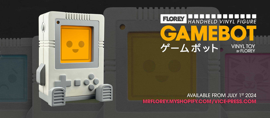 GAMEBOT Handheld Vinyl Figure By Florey