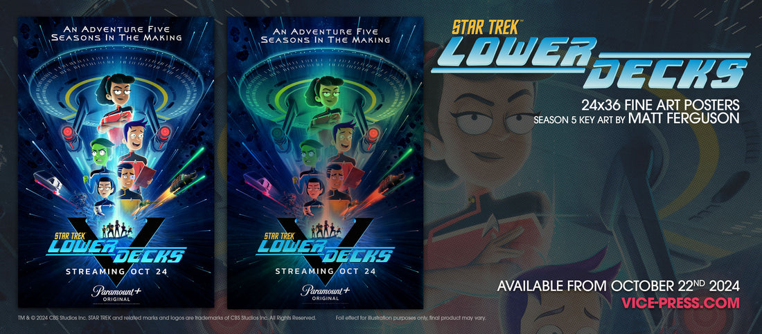 Star Trek: Lower Decks Season 5 By Matt Ferguson & Parody Key Art One Sheet Posters