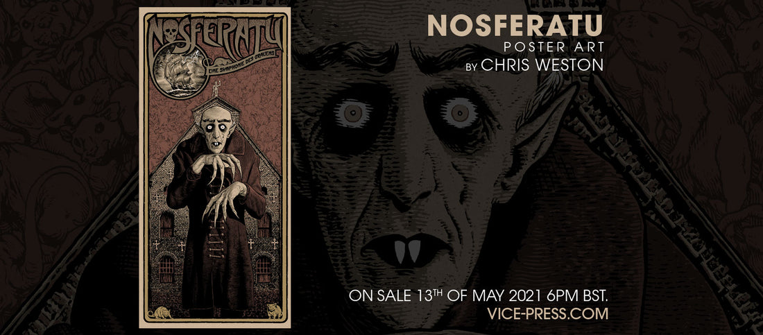 Nosferatu Screenprint by Chris Weston