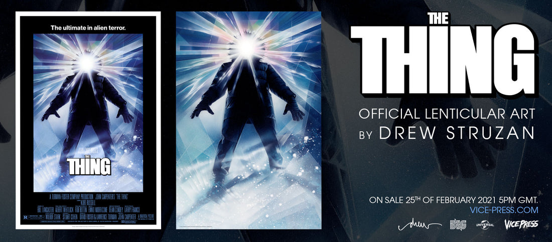 The Thing Drew Struzan Lenticular Banner Vice Press