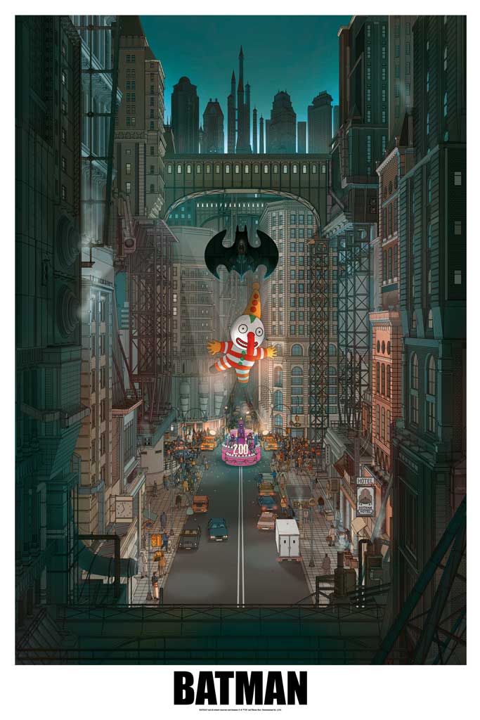 Batman 1989 movie poster by Doug John Miller