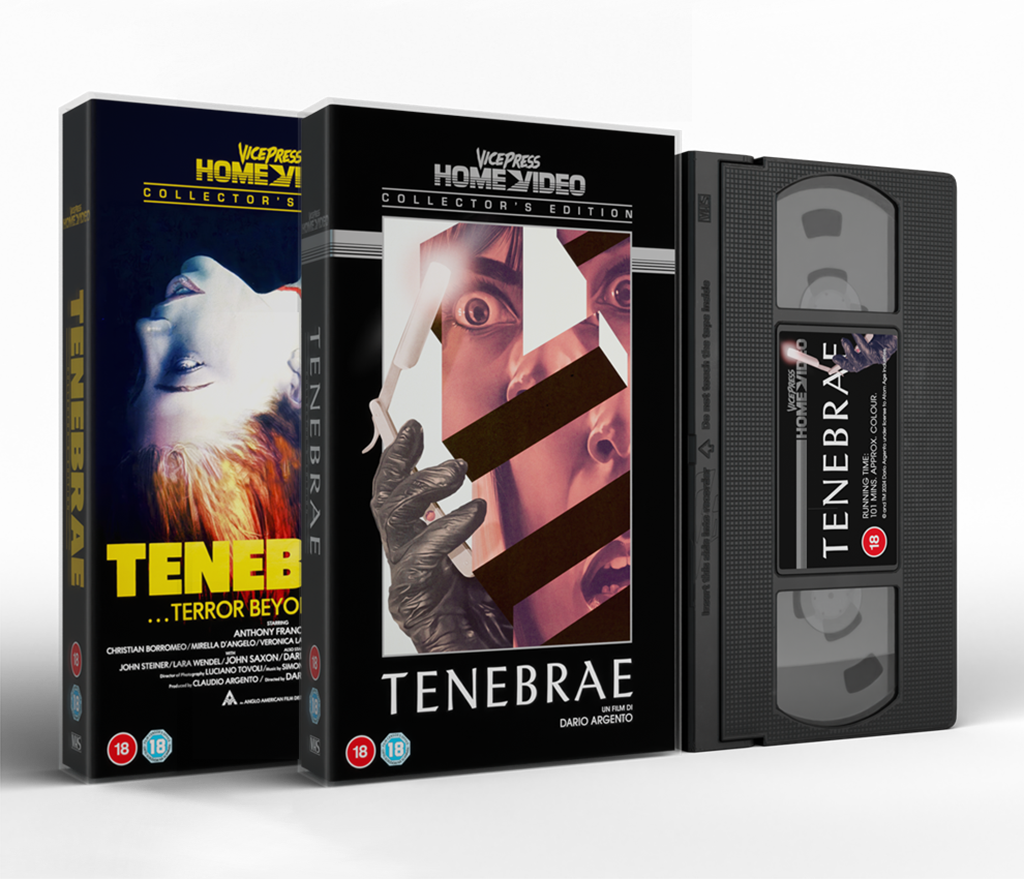 Dario Argento Tenebrae VHS Vice Press Home Video