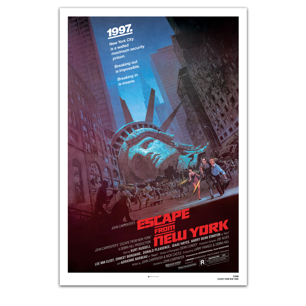 John Carpenters Escape From New York original one sheet poster