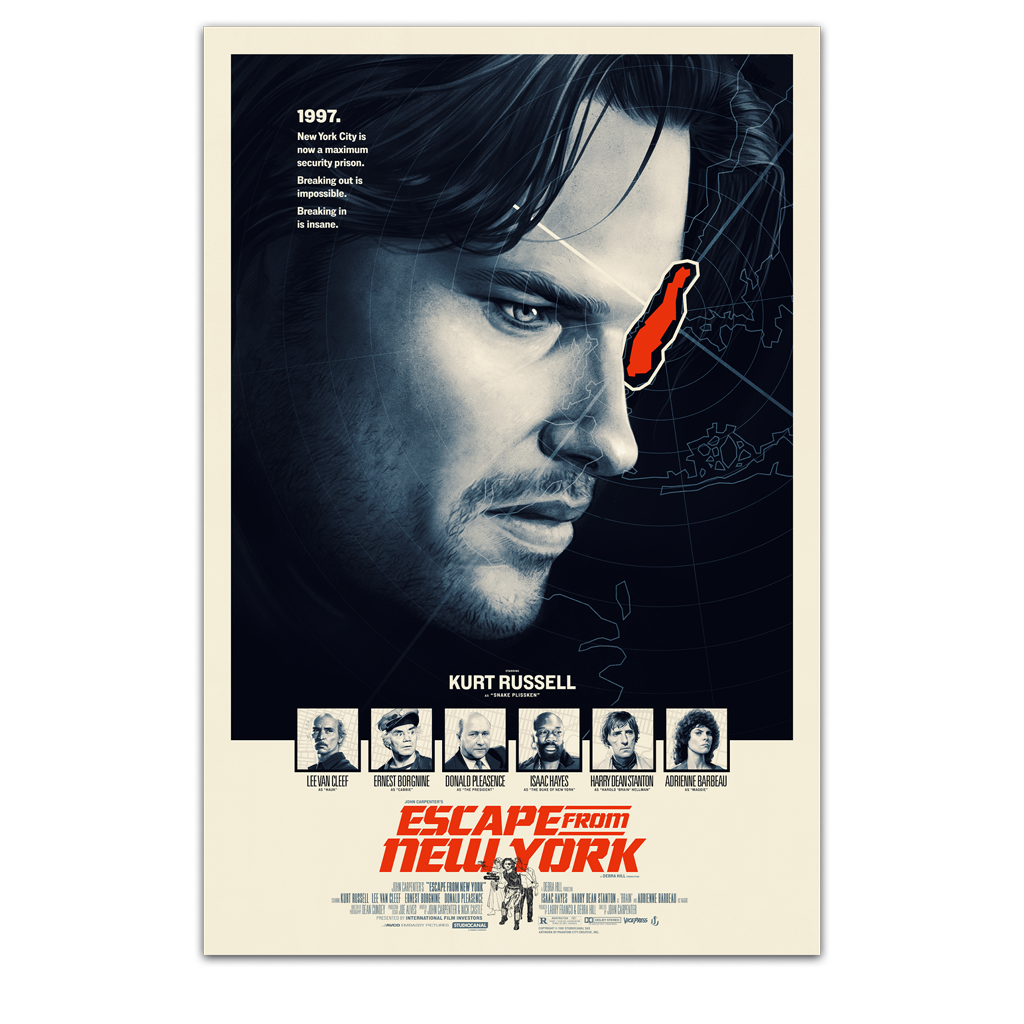 John Carpenter's Escape From New York Movie Poster By Phantom City Creative