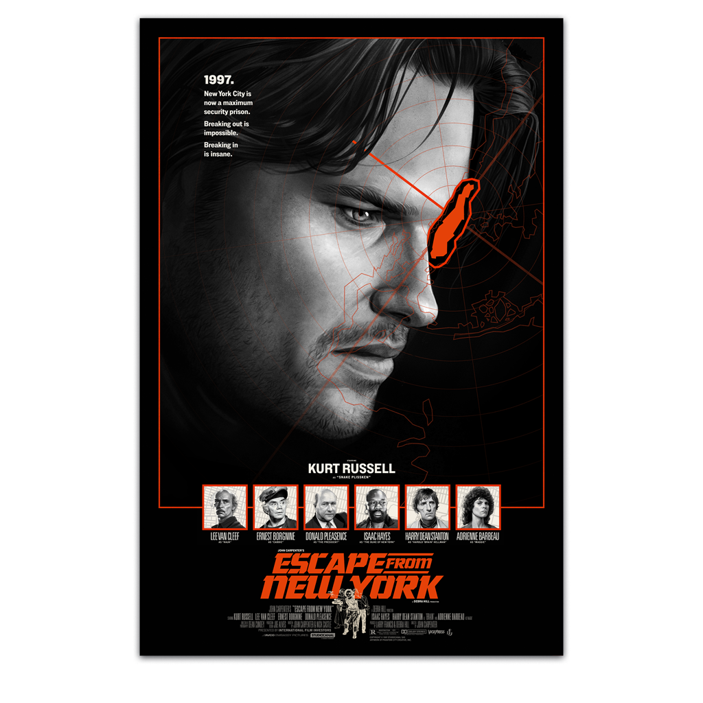 John Carpenter's Escape From New York Variant movie poster by Phantom City Creative