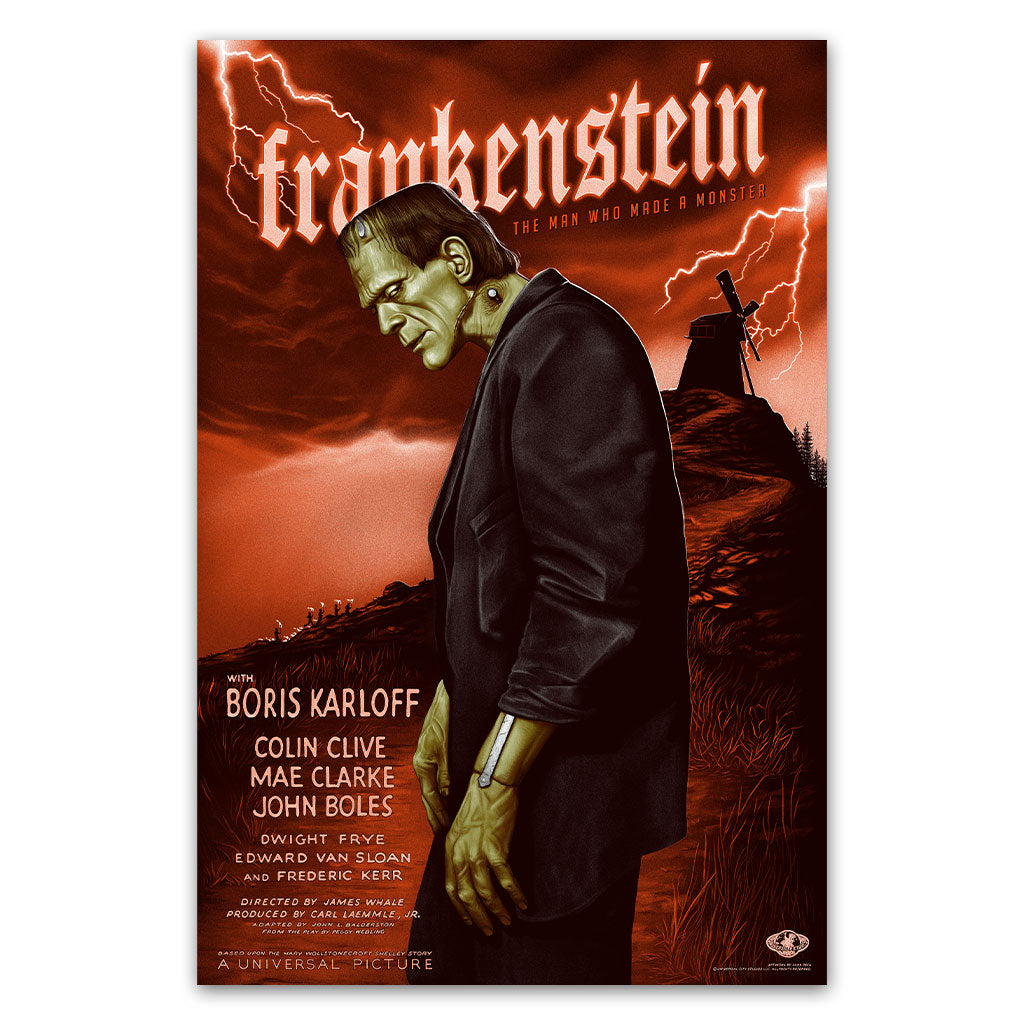 Frankenstein movie poster by Sara Deck