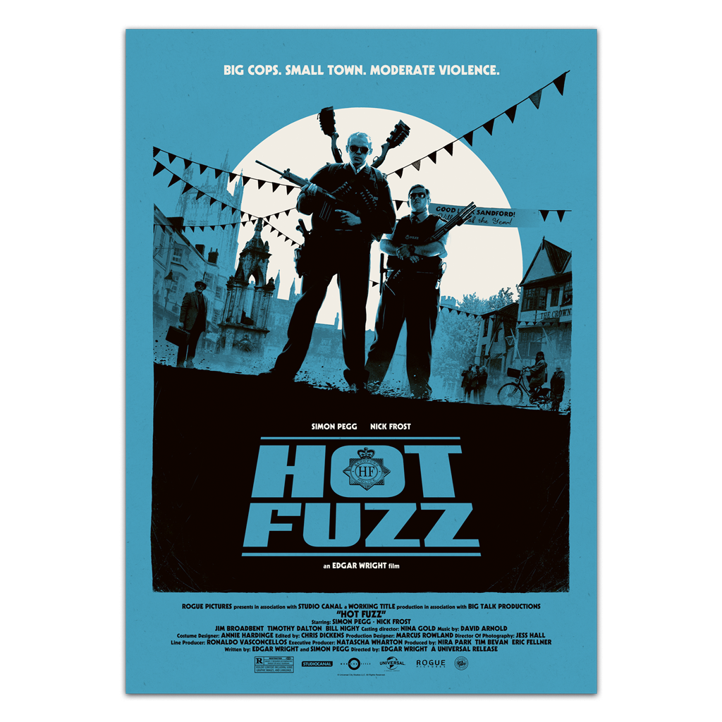 Hot Fuzz Movie Poster By Matt Ferguson