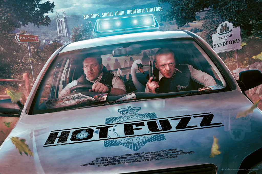 Hot Fuzz Movie Poster by Kevin Wilson