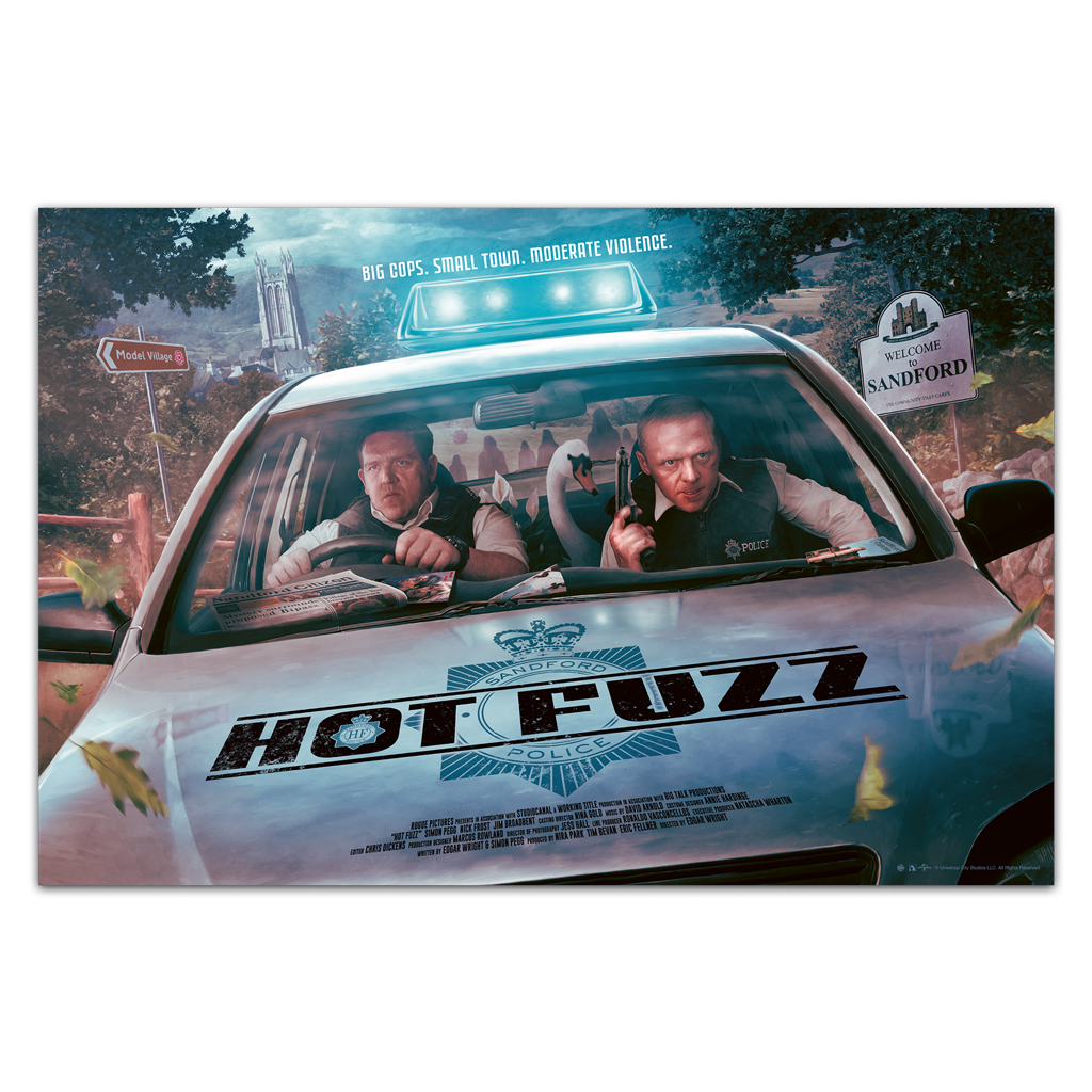 Hot Fuzz Movie Poster by Kevin Wilson