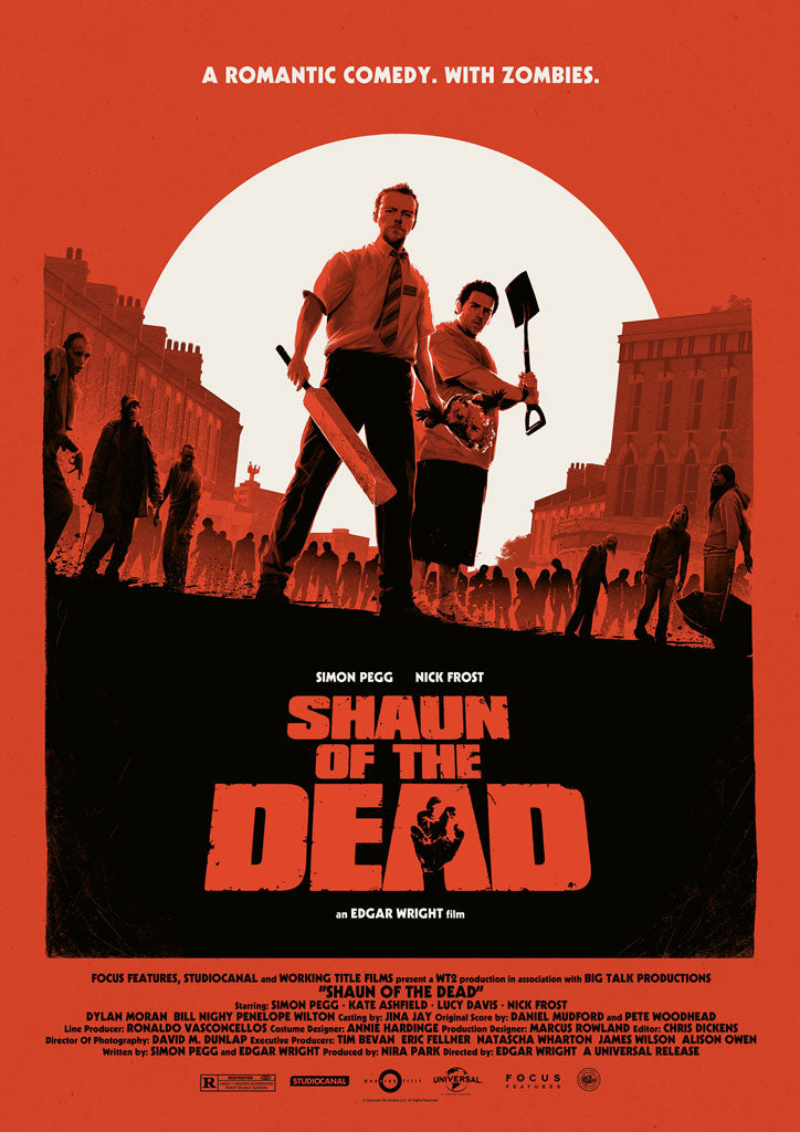 Shaun Of The Dead Movie Poster By Matt Ferguson
