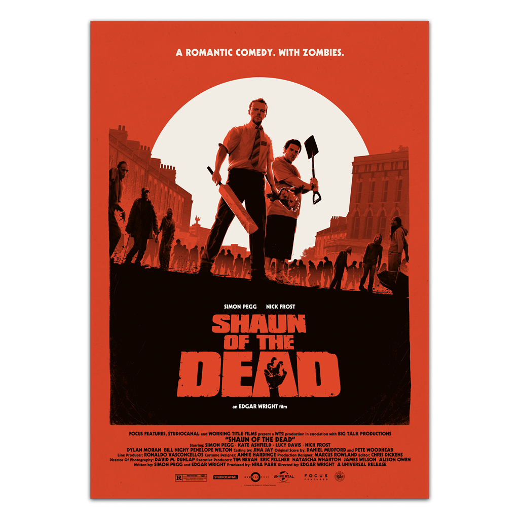 Shaun Of The Dead Movie Poster By Matt Ferguson