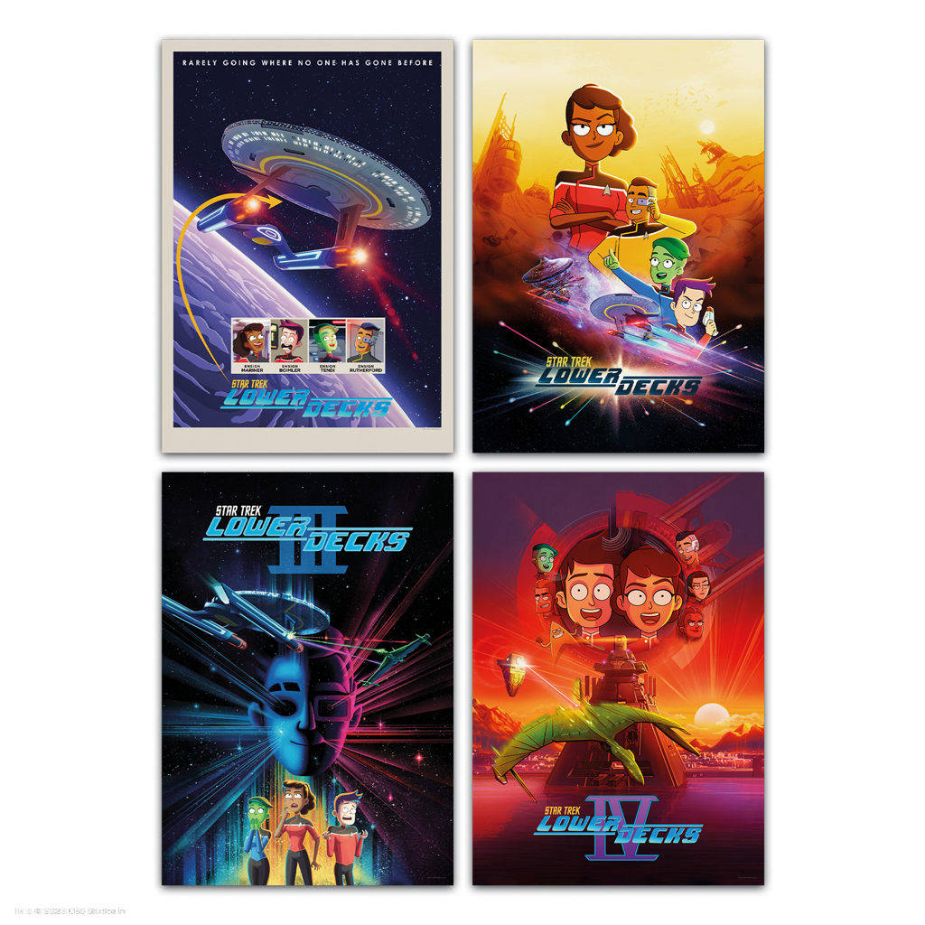 Star Trek Lower Decks 1 Key Art Poster Set