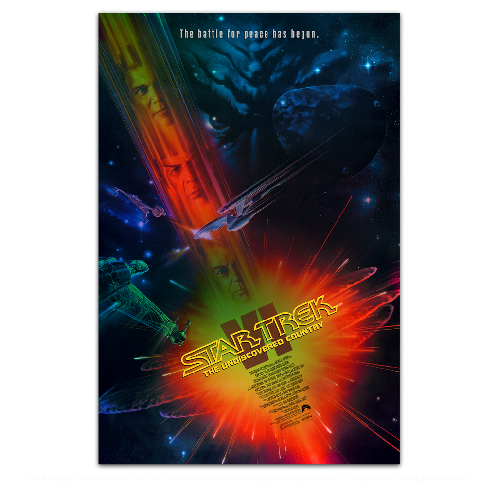 Star Trek VI The Undiscovered Country foil variant movie Poster By John Alvin