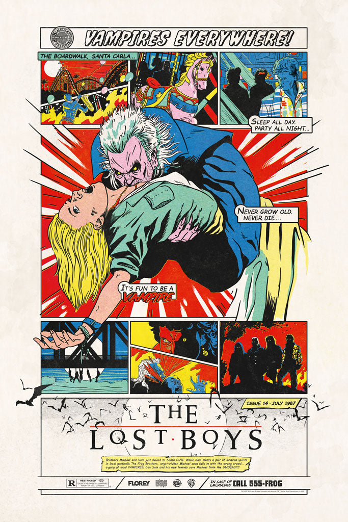 The Lost Boys movie poster by Florey