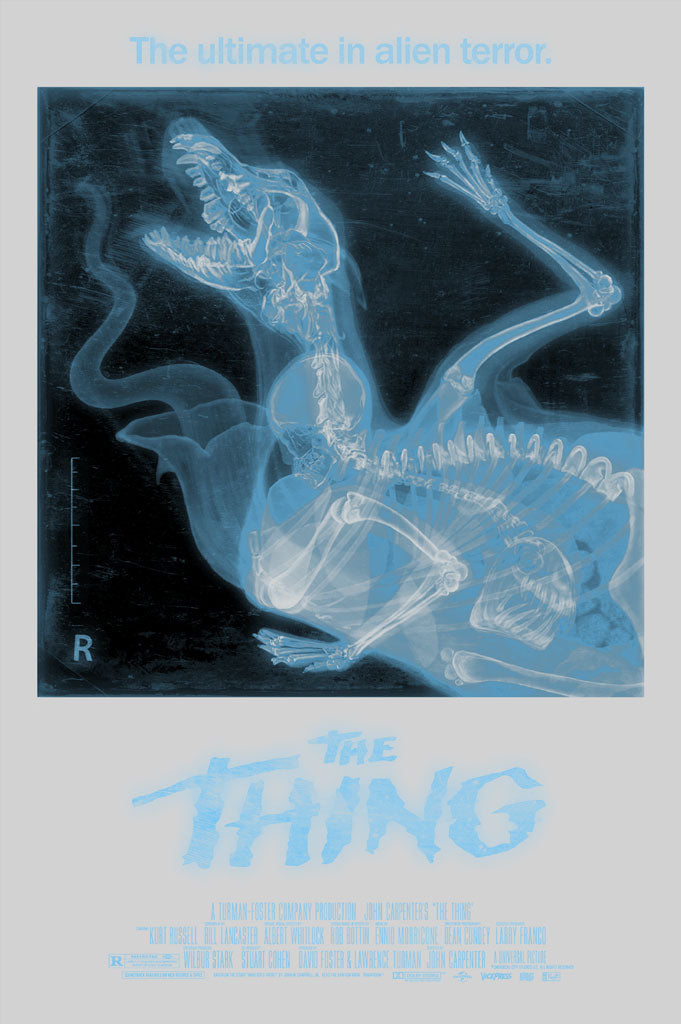 The Thing x-ray acetate variant movie poster by Jason Raish