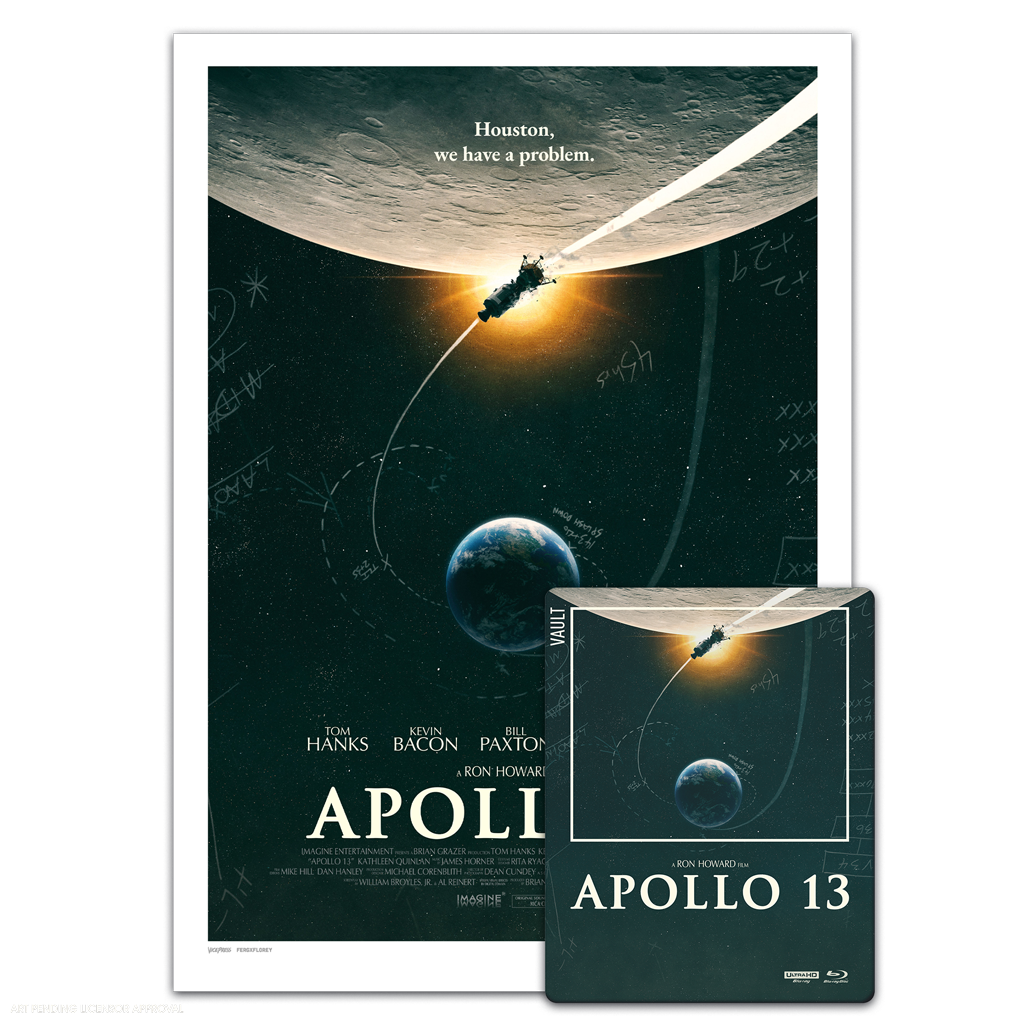 Apollo 13 the film vault steelbook and poster by Matt Ferguson and florey