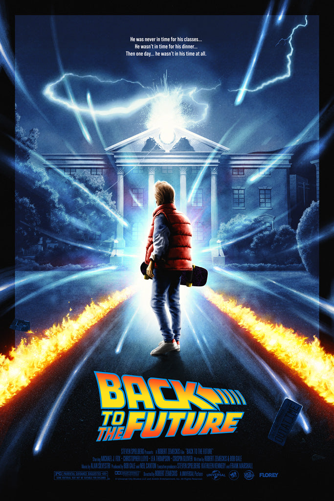 Back to the future movie poster by Florey