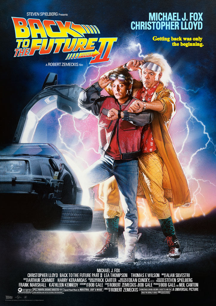 Back To The Future Part II Movie Poster By Drew Struzan