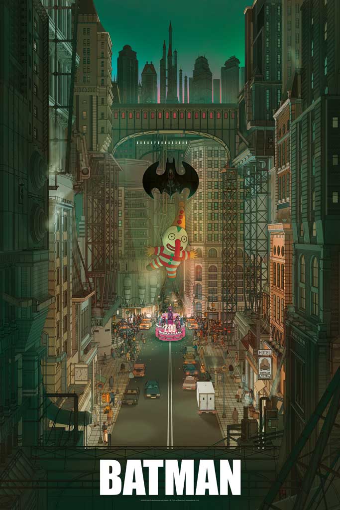 Batman 1989 foil variant movie poster by Doug John Miller
