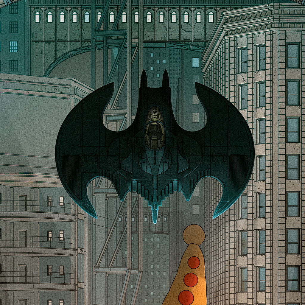 Batman 1989 movie poster by Doug John Miller detail