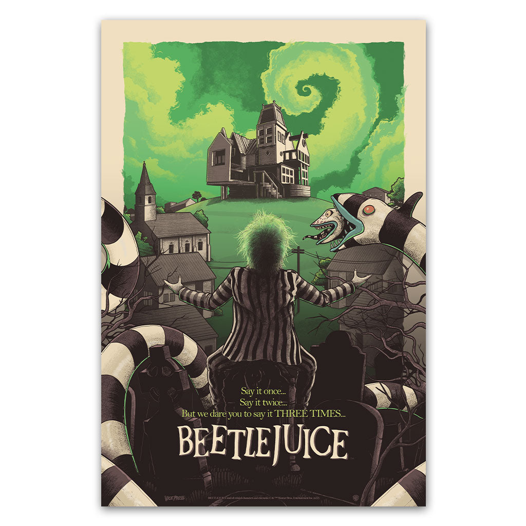 Beetlejuice movie poster by Mark Bell