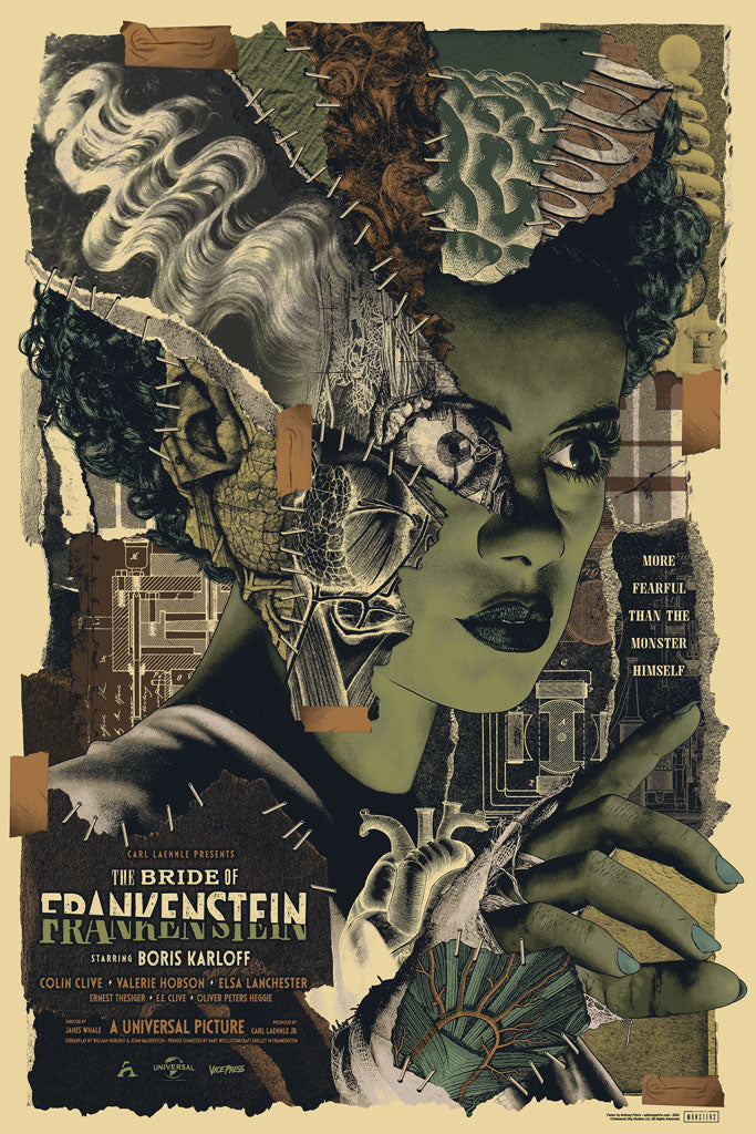 Bride of Frankenstein movie poster by Anthony petrie
