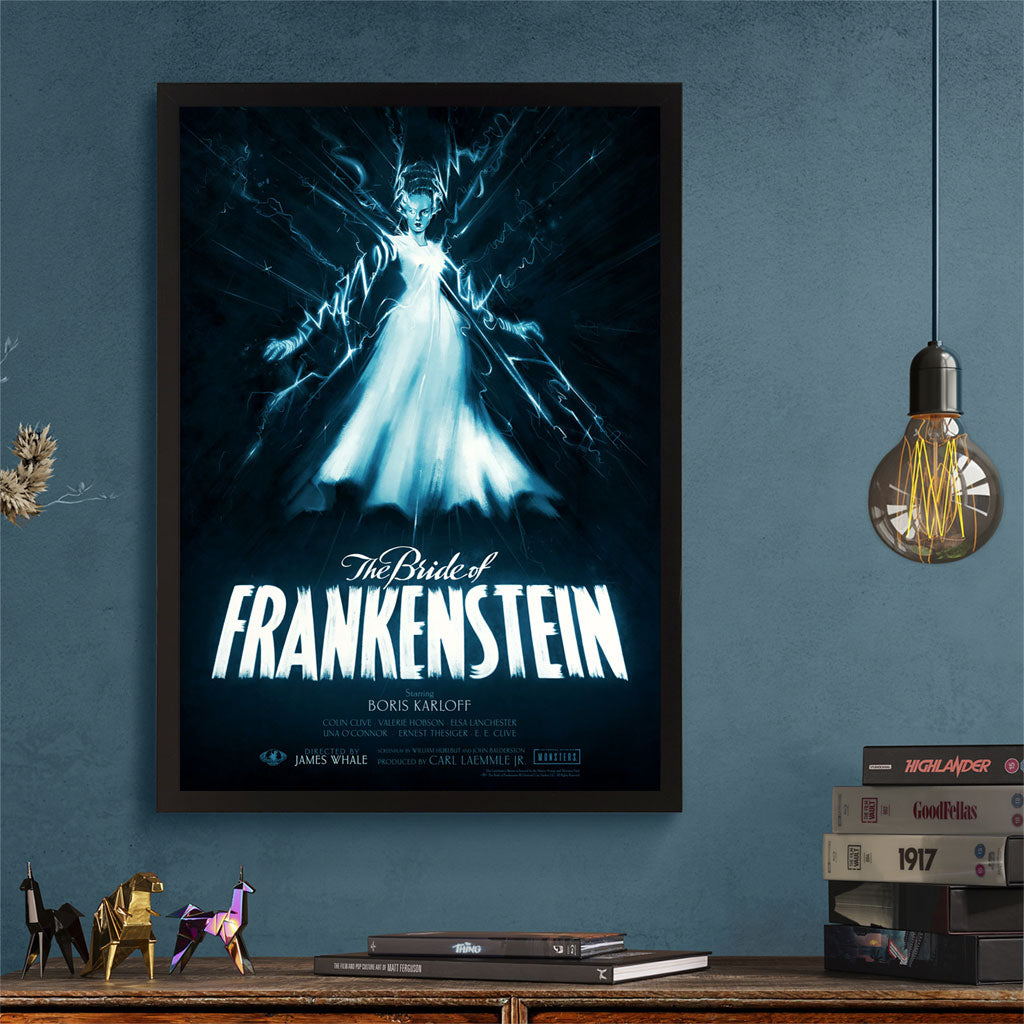 Bride Of Frankenstein Universal Monsters Framed Poster by Steph C