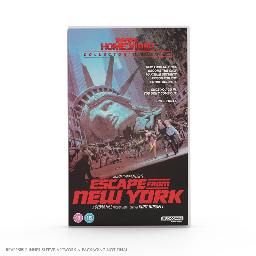John Carpenter's Escape From New York Original art VHS Cover