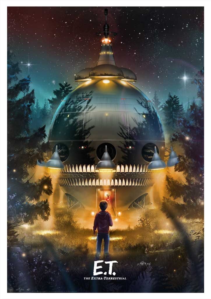 E.T. The Extra-Terrestrial poster By Andy Fairhurst
