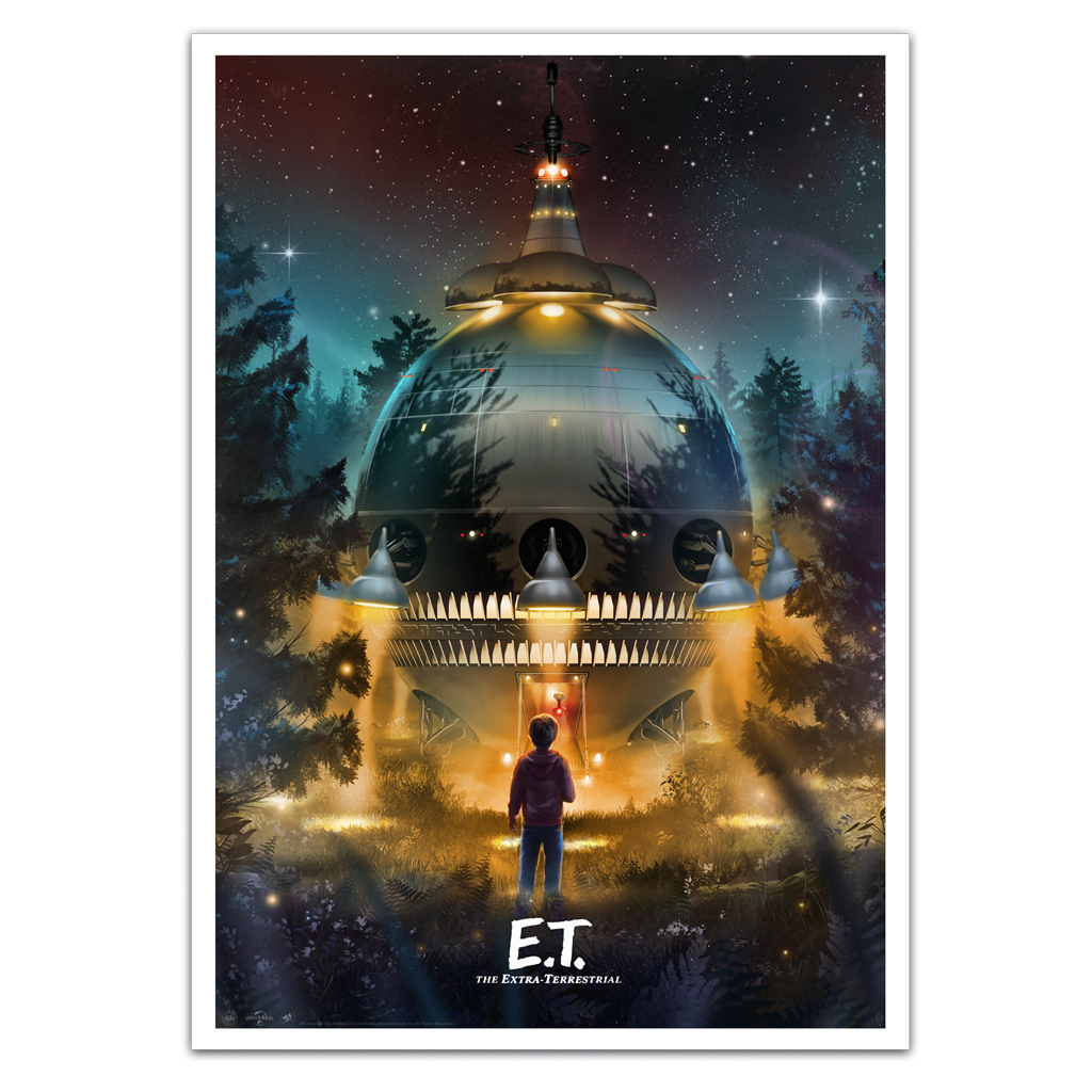 E.T. The Extra-Terrestrial poster By Andy Fairhurst