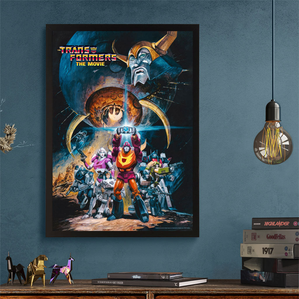 Framed Transformers The Movie Japanese Key art poster