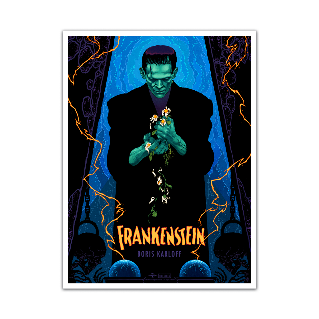 Frankenstein movie poster by Peter Diamond