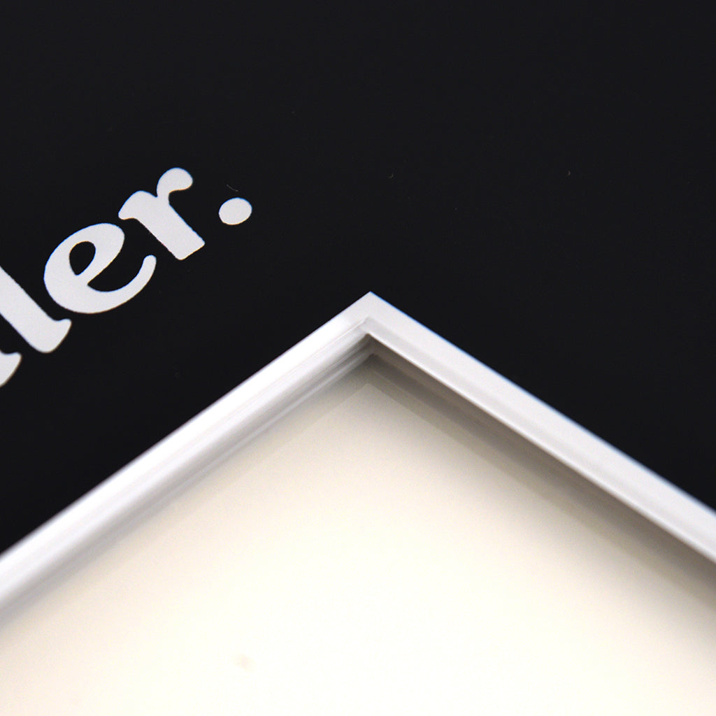 Jaws multi-layer acrylic poster detail
