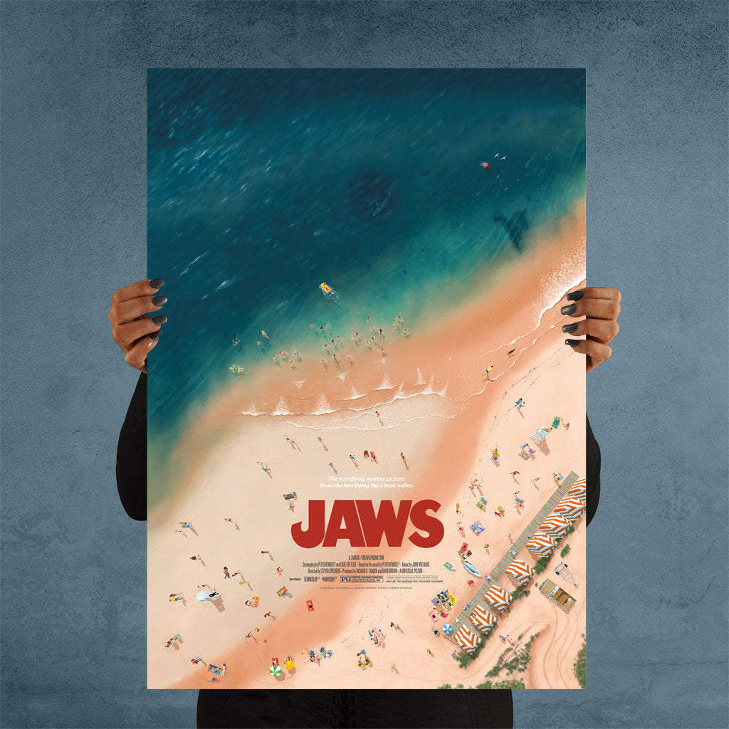 jaws poster by Andrew Swainson