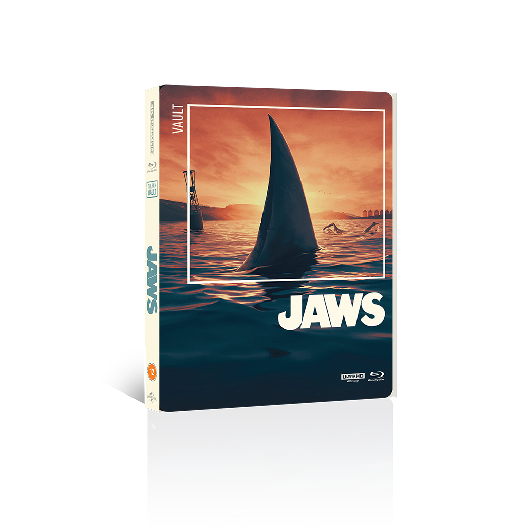 jaws film vault steelbook front by Matt Ferguson and florey