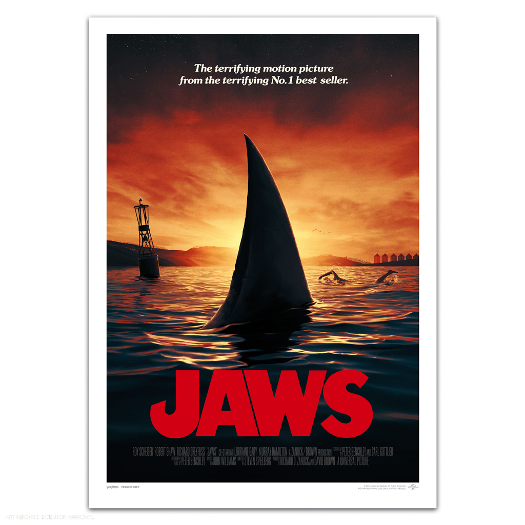 Jaws the film vault steelbook poster by Matt Ferguson and florey
