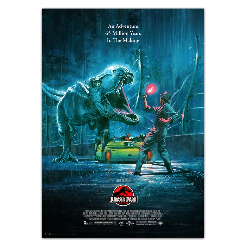 Jurassic Park Movie Poster by Paul Mann