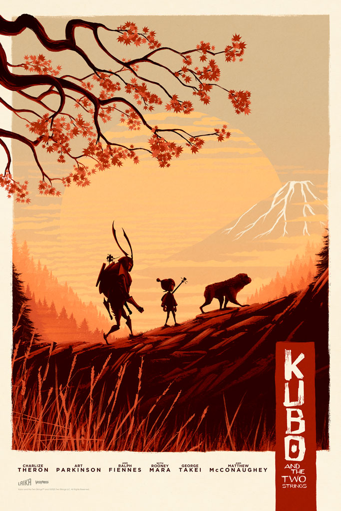 Kubo and the two strings poster by Matt Ferguson