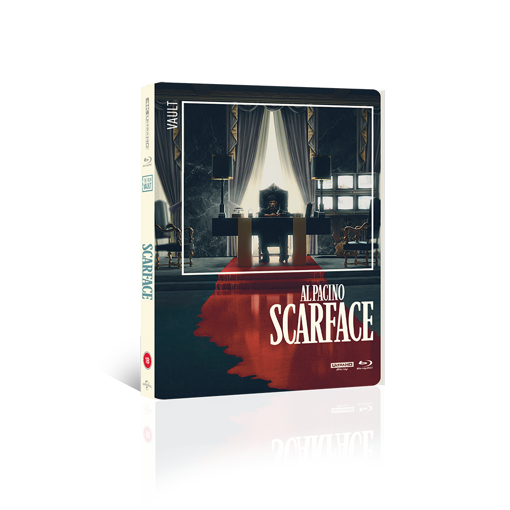 scarface film vault steelbook front by Matt Ferguson and florey