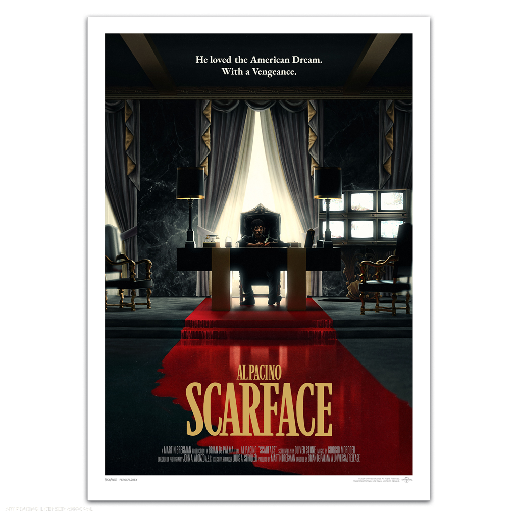 Scarface the film vault steelbook poster by Matt Ferguson and florey