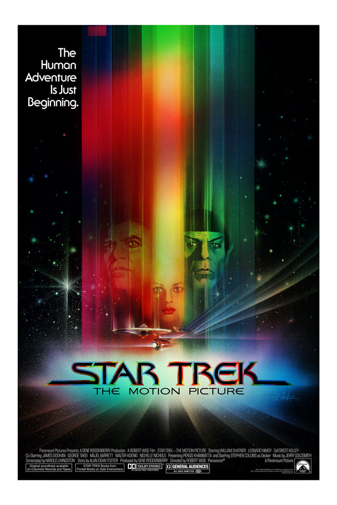 Star Trek The Motion picture foil movie poster by Bob Peak