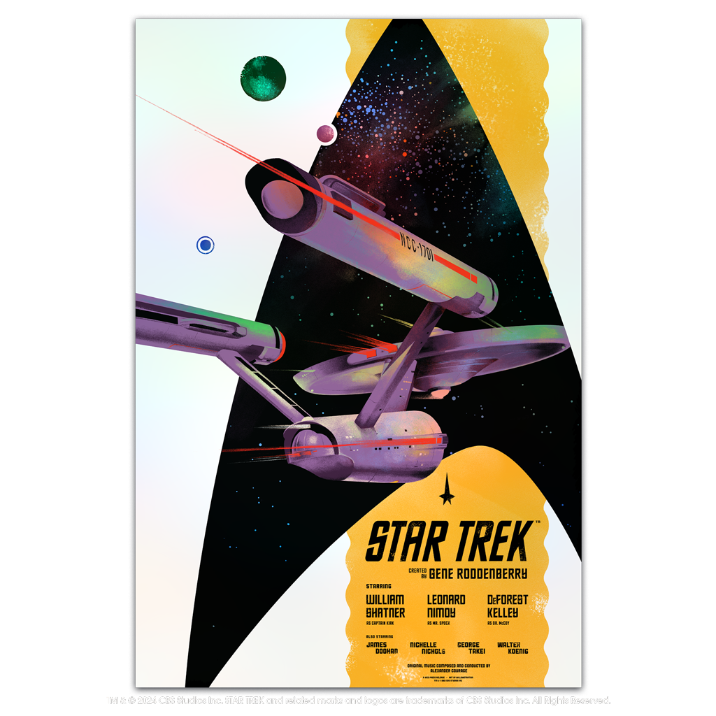 Star Trek The Original Series foil variant poster by Lyndon Willoughby