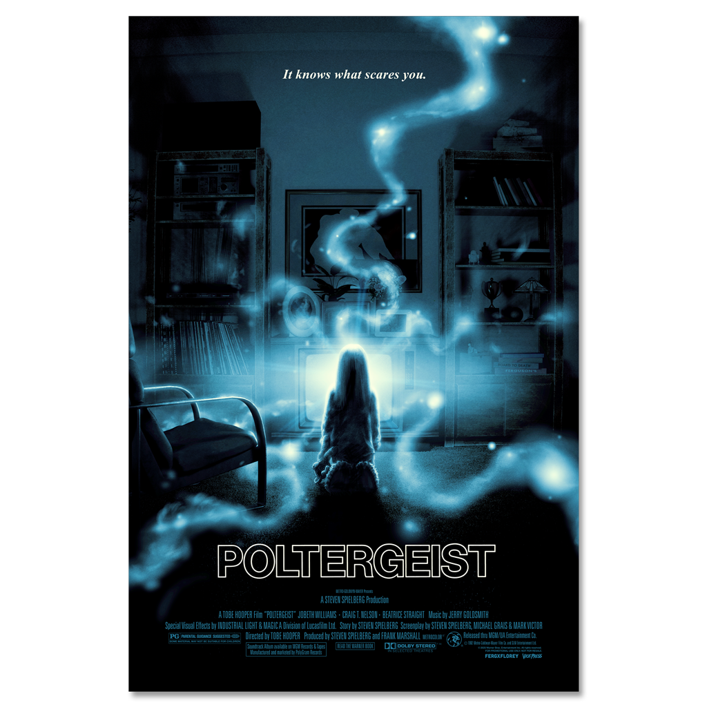 poltergeist movie poster by Matt Ferguson and florey