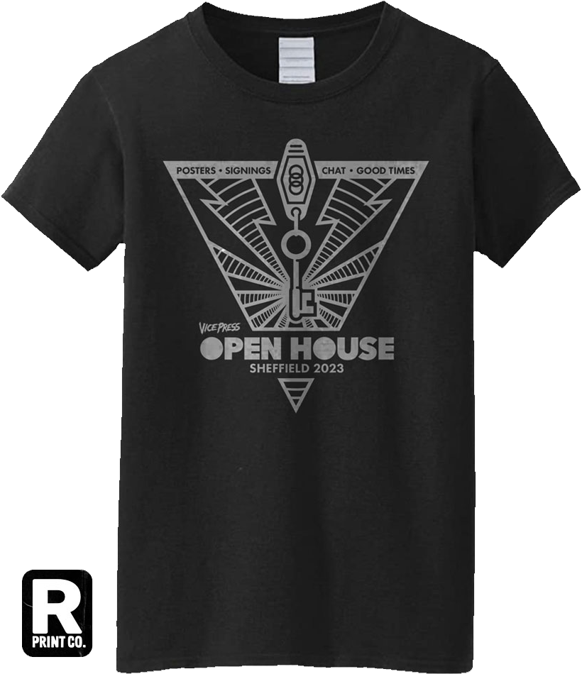 Vice Press Open House T-shirt by Rogue Print Co