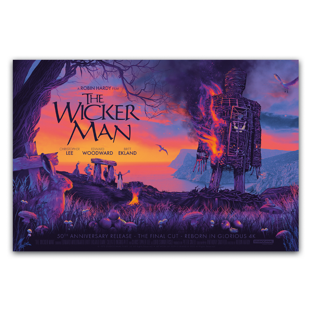 The Wicker Man movie poster by Sophie Bland