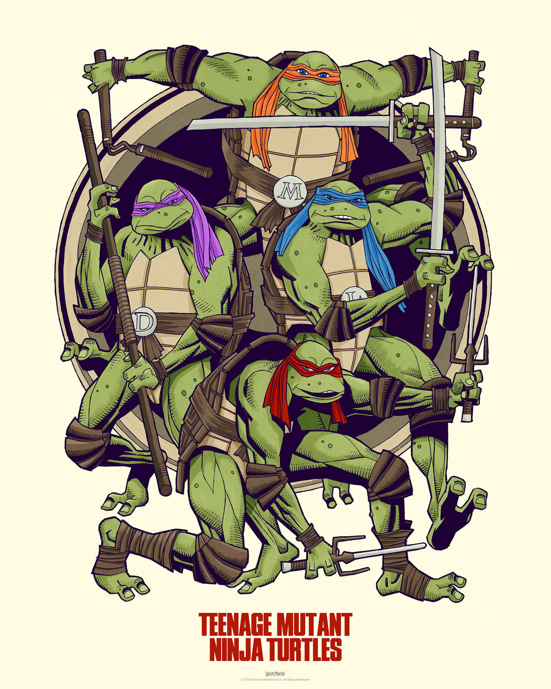 Teenage Mutant Ninja Turtles TMNT Art Print Poster Mick McMahon
