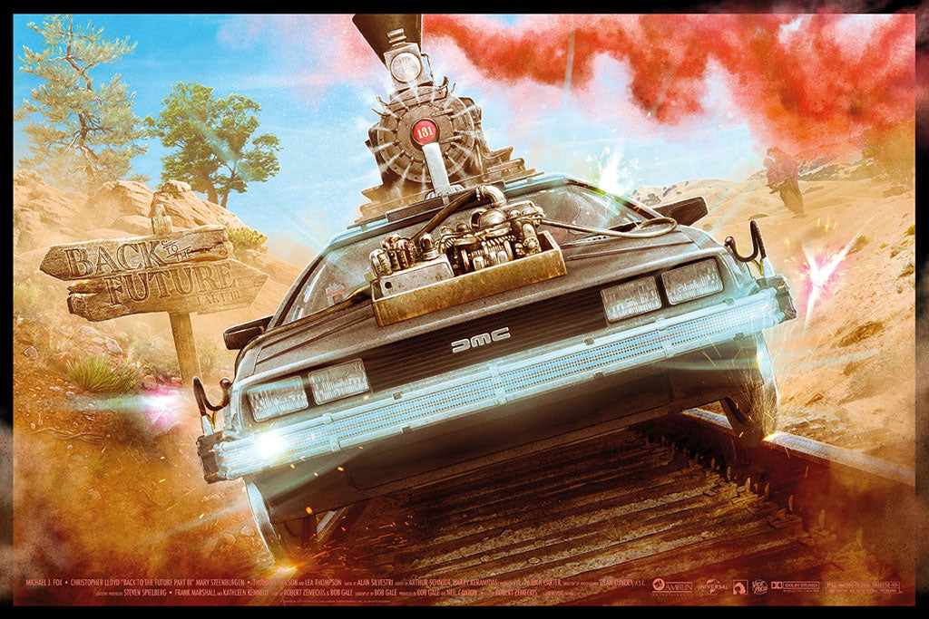 Back to the Future Part III Movie Poster By Kevin Wilson
