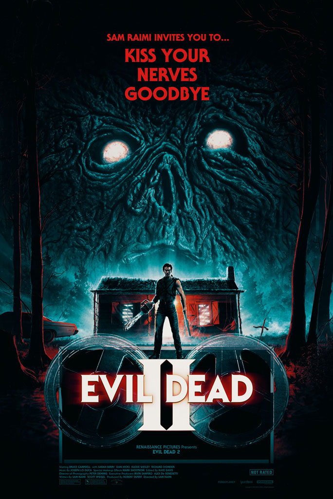 Evil Dead II movie poster by Matt Ferguson Florey